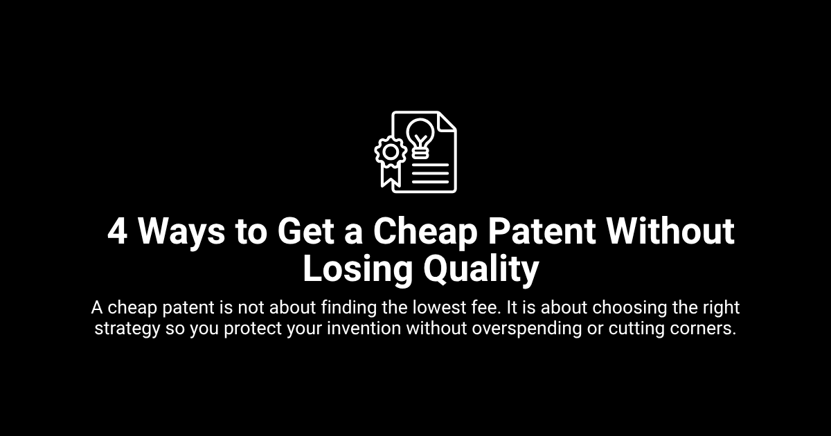 cheap patent